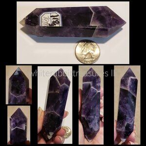 Chevron Amethyst Double Terminated Point